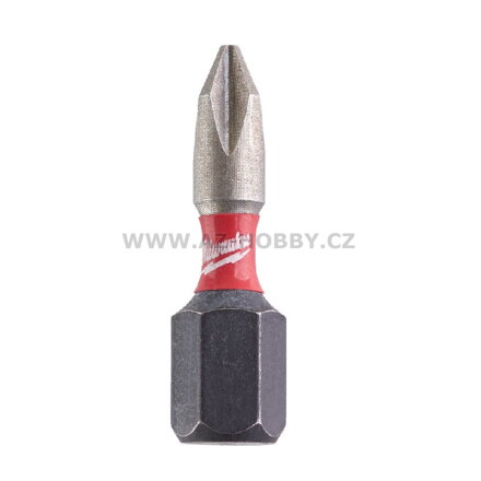 MILWAUKEE Shockwave bit křížový PH2x25mm 1/4 Impact Duty - 1ks