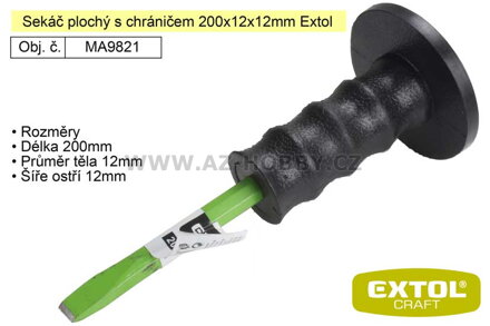 Sekáč plochý s chráničem 200x12mm Extol Craft 9821