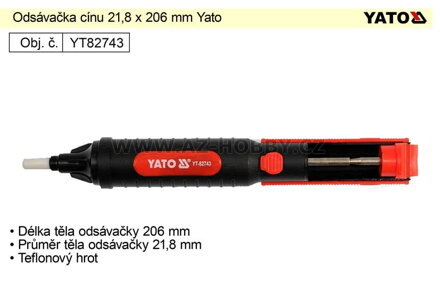 Odsávačka cínu 21,8 x 206 mm Yato