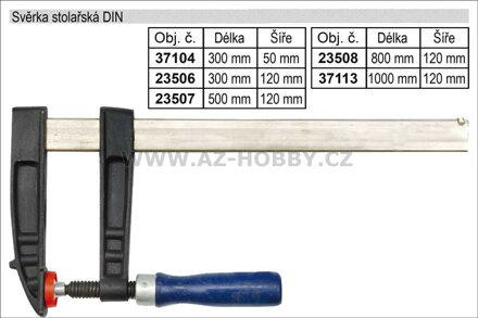 Svěrka stolařská  DIN  800x120mm
