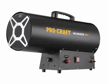 PROCRAFT H51 Plynové topidlo 51kW/230V ohřívač, přímotop