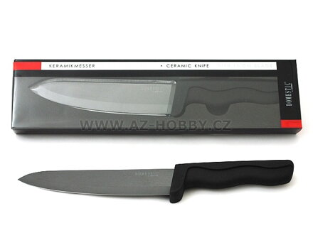 Nůž kuchyňský keramika 15cm černý  DOMESTIC