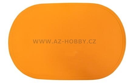 Prostírání měkké 44x29cm oválné oranžové