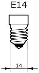 LED žárovka úsporná - 5W, E14