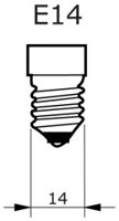 LED žárovka baňka se závitem E14