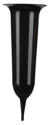 Váza hřbitovní UH zapichovací 24cm černá