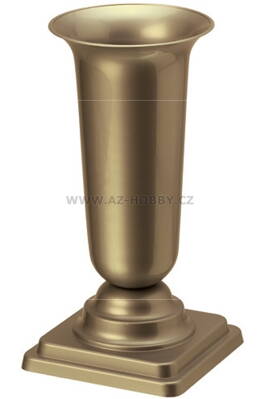 Váza hřbitovní PH zátěžová 27cm zlatá nová