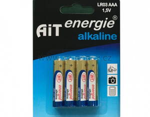 Baterie AiT Alkaline LR03 AAA 4ks blistr