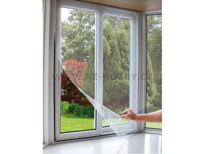Síť okenní proti hmyzu, 150x180cm, bílá, PES, EXTOL CRAFT