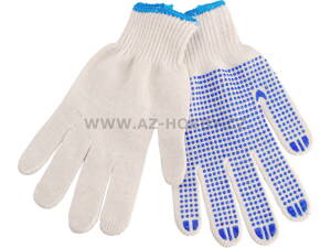rukavice bavlněné s PVC terčíky na dlani, velikost 10", EXTOL CRAFT