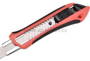 Nůž ulamovací Extol Premium 18mm s kovovým vedením a pogumovanou rukojetí