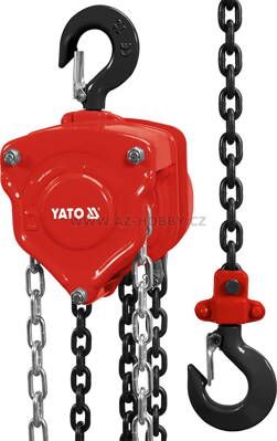 Zvedák  řetězový YATO nosnost 2 tuny zdvih 3m