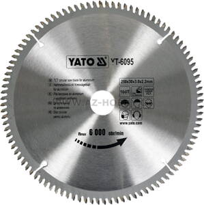 YATO Pilový kotouč na hliník 250x30mm 100 zubů YT-6095