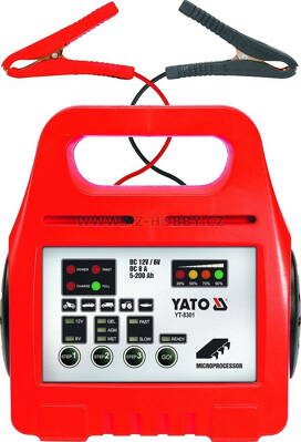 Nabíječka 8A 6/12V gel/procesor - YATO YT-8301