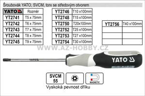 Šroubovák YATO, SVCM, torx T40x100mm