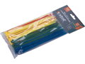 EXTOL PREMIUM pásky stahovací barevné, 150x2,5mm, 100ks, (4x25ks), 4 barvy, nylon PA66
