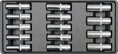 Vložka do zásuvky - klíče nástrčné hluboké 8-21mm 14ks