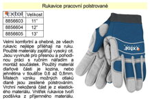 Pracovní rukavice pro mechaniky Extol Premium polstrované vel. 11"
