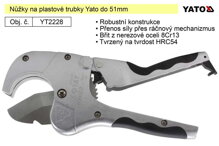 Nůžky na plastové trubky Yato do 51mm