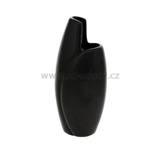 Váza keramická 27cm  CUT černá