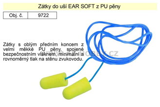 Zátky do uší Ear Soft z PU pěny