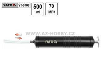 Pumpa olejová injekční YATO, 500ml, s jednou hadičkou