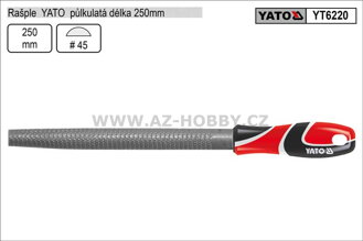 Rašple  YATO půlkulatá délka 250mm