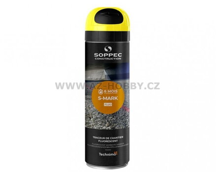 SOPPEC sprej fluorescenční S-MARK 6M žlutý 500ml