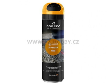 SOPPEC sprej fluorescenční S-MARK 6M oranžový 500ml