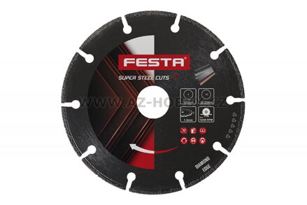 FESTA Diamantový řezný kotouč na kov 125x1,3 mm, i nerez