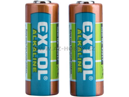 EXTOL ENERGY Tužkové baterie 12V (23A) alkalické, balení 2ks