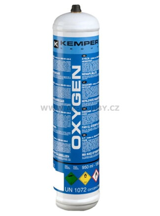 KEMPER Walkover Oxygen kyslíková kartuše 950 ml pro mini autogen Oxikit