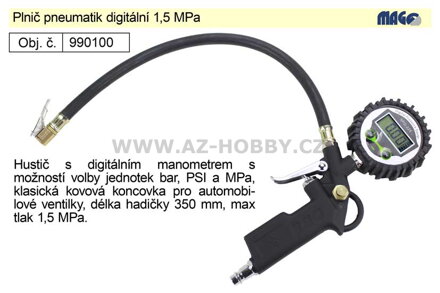 Plnič pneumatik digitální 1,5 MPa