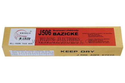 Elektrody bazické  2,5mm  J506 balení v krabici 2,5kg