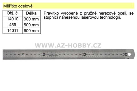 Měřítko ocelové 50cm