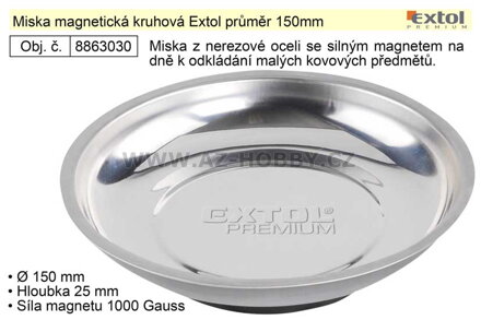 Miska magnetická kruhová Extol průměr 150mm