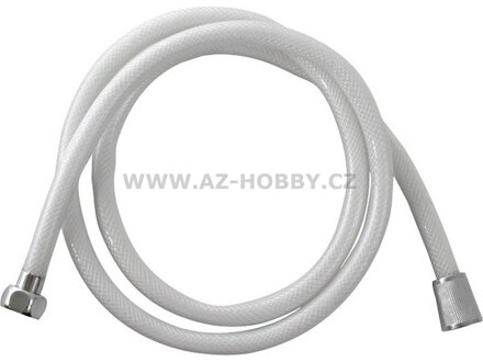 Bílá sprchová PVC hadice bílá s délkou 150cm - VIKING