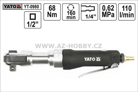 Gola ráčna pneunatická 1/2" 68Nm Yato