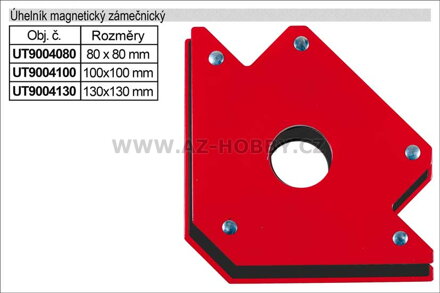 Úhelník magnetický  80x80mm UT9004080