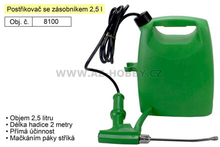 Postřikovač se zásobníkem 2,5L