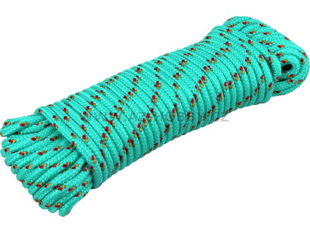 Provaz - šňůra pletená polypropylenová, 3mm x 20m, lano