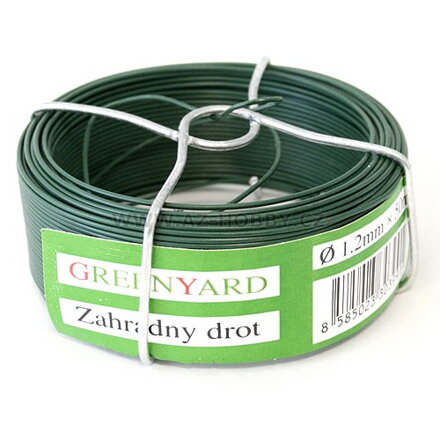 Drát vázací 0,8mm/75m PVC zelený  GREENYARD