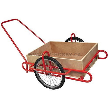 Vozík OPTIMUS 240kg foukací kola s dřevěnou korbou