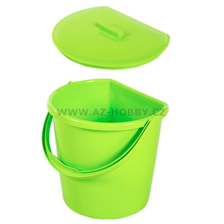 Koš odpadkový kbelík univerzální s víkem 11L  BENTOM, mix barev