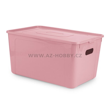 Box úložný MULTIBOX KOLOR průhmaty 39x26x20,5cm 17L, mix barev