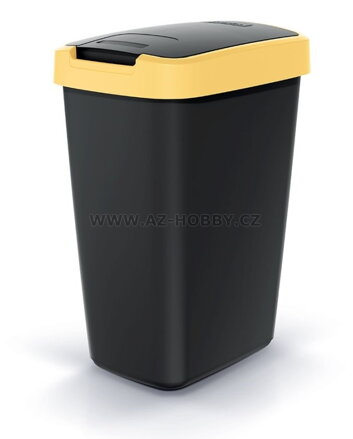 Koš odpadkový výklopný 12L  COMPACTA Q sv.žlutá