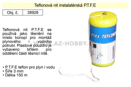 Teflonová nit instalatérská P.T.F.E