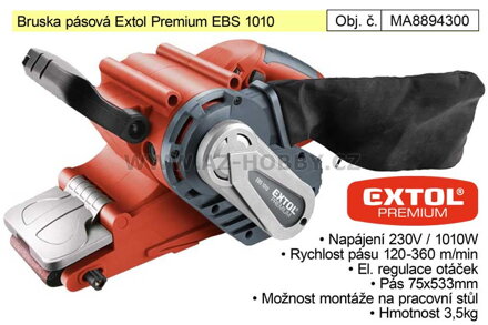 Bruska pásová Extol Premium EBS 1010 8894300