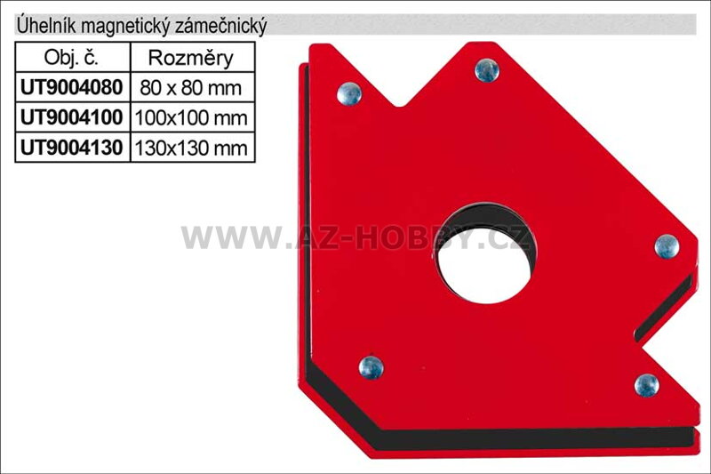 Úhelník magnetický  80x80mm