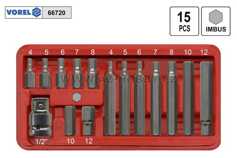 Bity imbus sada 15 dílů VOREL